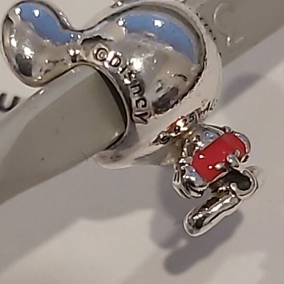 Authentic PANDORA STERLING SILVER Disney Mickey Mouse Red Trousers 798905C01 - Picture 12 of 13